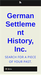 Mobile Screenshot of germansettlementhistory.org